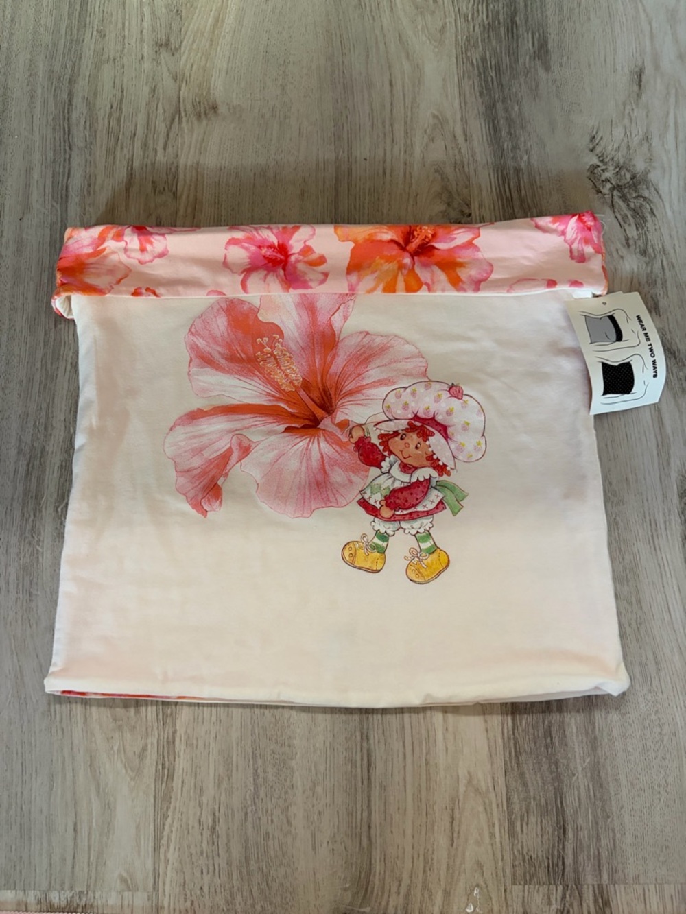 Girls' Strawberry Shortcake Pink Floral Graphic Blouse